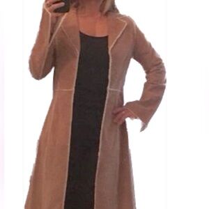 Vintage Arden B Suede Camel Coat